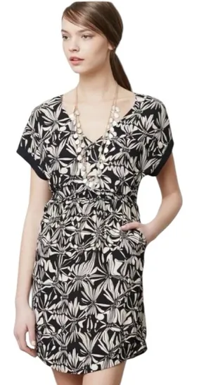 Anthropologie Postmark Sonata‎ Tie-Back Mini Dress Size Small thumbnail 1
