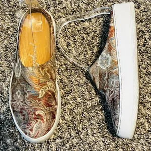 Free People Tapestry Wynwood Slide On Mule Sneaker Shoe Size 6 Slip On Clogs thumbnail 2