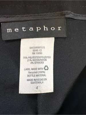 Metaphor Black Wide Waistband Knee Length Pencil Skirt Size 4 thumbnail 8
