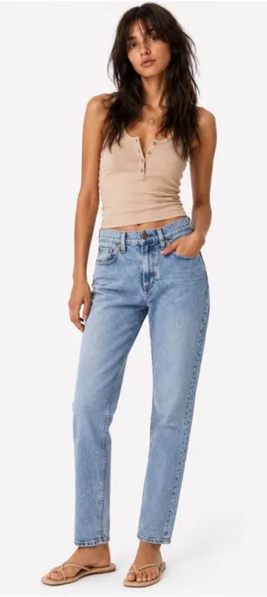 Gap 90s Straight Jeans In Medium Indigo Size 30 / 10 Regular thumbnail 1