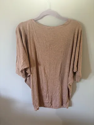 NATURAL LIFE Relaxed Short Sleeve Tee in Taupe thumbnail 4