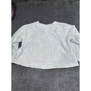 VTG STANHERMAN Womens Cardigan Chenille Crop Large Mint Green Preppy Barbie thumbnail 4