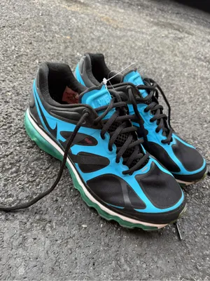 Nike Air Max+ 2011 Blue Black Running Shoes Women’s 8.5 thumbnail 2