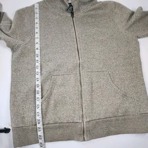 Lauren Ralph Lauren Sweatshirt S Heather Gray Hoodie Full Zip Cotton Blend VTG thumbnail 7