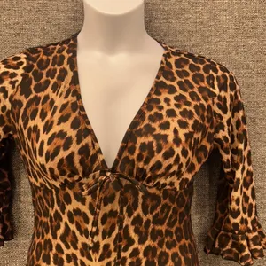 Missguided‎ Leopard Babydoll Dress Brown 10 thumbnail 3
