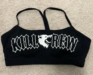 Black Kill Crew Sports Bra- Cross listed on Mercari! thumbnail 1