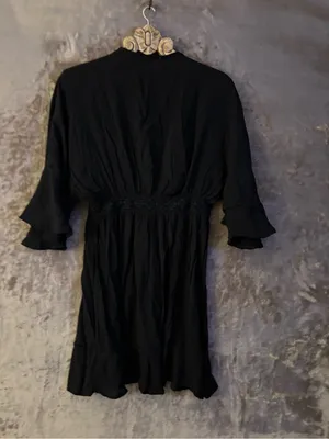 Love Tree Black Lace-Trim Swim Coverup Women’s Size M thumbnail 2
