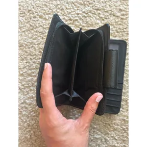 Tahari Black wallet identity protect lining EUC thumbnail 3