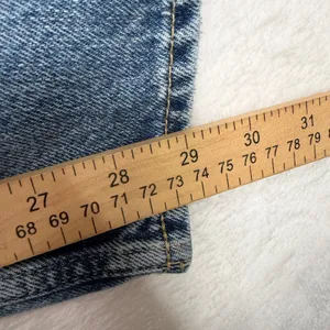 Gap 14 32 Mid Rise Destructed SuperSoft Baggy Jeans Medium Wash Denim 626631 thumbnail 16