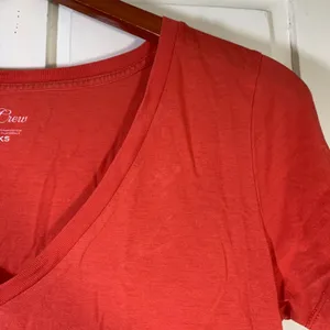 J.Crew Womens XS Red 100% Supima Cotton V-Neck Short Sleeve T-Shirt Basic‎ Tee thumbnail 8