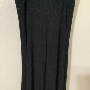 Jodi Kristopher Vintage 90s Black Sparkle‎ Glam Grunge Witchy Dark Romantic Midi Slip Dress L thumbnail 7