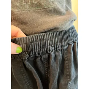 Quince Black 100% Linen Premium Flax Elastic Waist Shorts Size Medium thumbnail 7