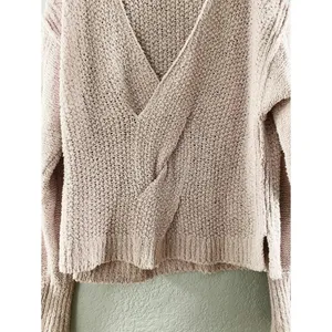 Free People Purple Coco V Neck Knit Sweater thumbnail 11