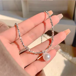 925 silver Pearl Necklace thumbnail 1