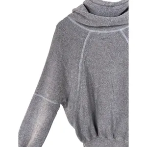 Prana Auberon Cowl‎ Neck Sweater Womens Small Grey Purple Long Sleeve Pullover thumbnail 7