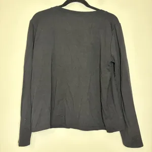 Beyond Yoga Black Lace Up Long‎ Sleeve Sweatshirt Top L Activewear thumbnail 6