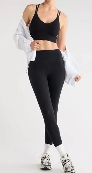 NWT Z by Zella Women's High-Waist Black Performance Leggings thumbnail 1