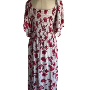 B by Bobeau red floral Maxi Dress thumbnail 2