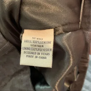 Powder River Outfitters Brown Western Leather Jacket Boho Conch Tribal Suede thumbnail 9