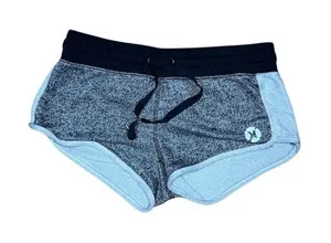 Hurley Shorts Womens XS Gray Heather Dolphin Hem Drawstring Pocket thumbnail 1
