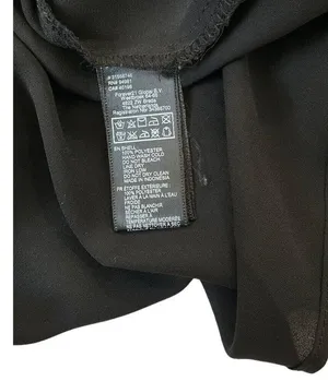 Forever 21 Women Size Medium Button Up Shirt Studded Lightweight Black #14-85E thumbnail 7