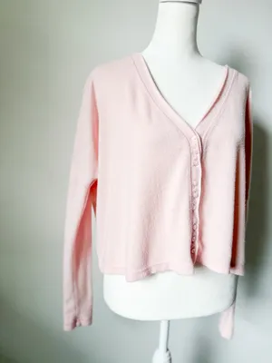 Urban Outfitters Cropped Soft Button Top thumbnail 7