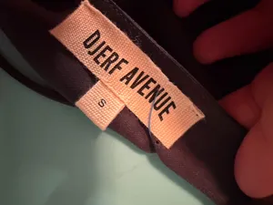 Djerf Avenue Tie Tank Top in Ash Black Size Small thumbnail 7