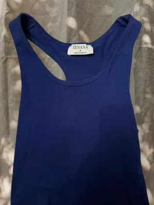 Zenana Cobalt Blue Racerback Tank thumbnail 4