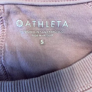 Athleta Sundown Sweatshirt Crew Neck Long Sleeve Oversized Pullover Glow Pink S thumbnail 3