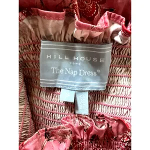 Hill House Ellie Nap Dress Red Pink Floral Print Size S Cotton C6 thumbnail 7