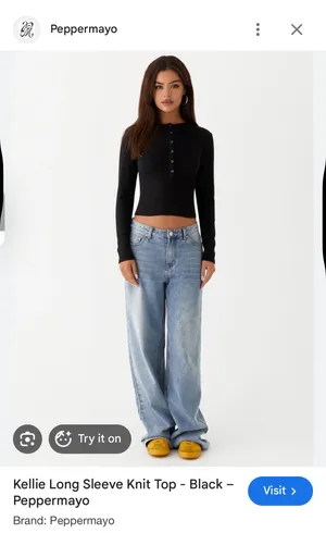Peppermayo Black Long Sleeve Top thumbnail 2