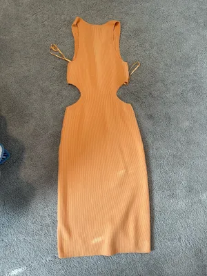 Abercrombie & Fitch Ribbed Cut Out Sweater Midi Dress thumbnail 2