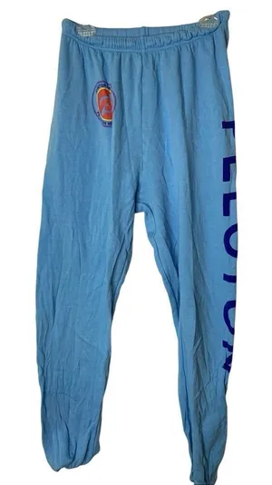Aviator Nation Peloton New York sweatpants blue women's size XL thumbnail 1