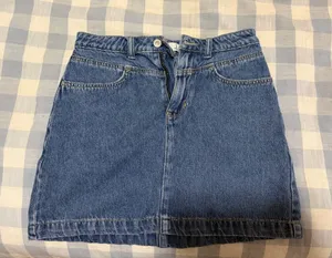 Hollister Ultra High-Rise Denim Skirt thumbnail 1