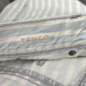 American Eagle Outfitters Tomgirl Jeans Size 6 X Long Blue White Striped Denim thumbnail 8