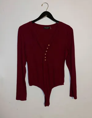 Henley Long Sleeve Bodysuit thumbnail 1