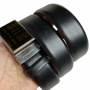 Authentic Black BURBERRY London Leather‎ Belt thumbnail 2