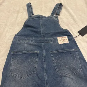 True Religion Women's Denims Straight Leg Overalls size L thumbnail 2