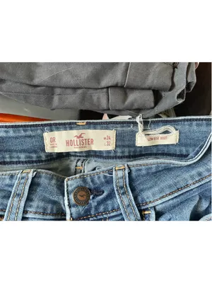 Women's Hollister Low Rise Boot Cut Jeans Size 0 Blue thumbnail 3