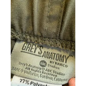 Greys Anatomy by Barco Scrub‎ Pants Womens XL gray Drawstring Cargo XL thumbnail 4