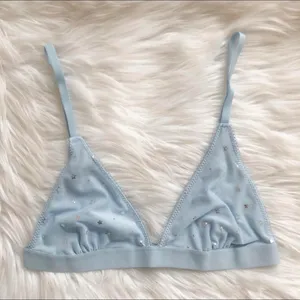 Light blue star bralette, brand new with tags thumbnail 1