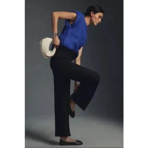 Anthropologie Maeve Colette black stretch pants sz 30 thumbnail 2