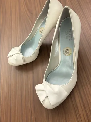 Pumps Lela Rose Ivory Bow Pump with Blue Insole 10 thumbnail 1