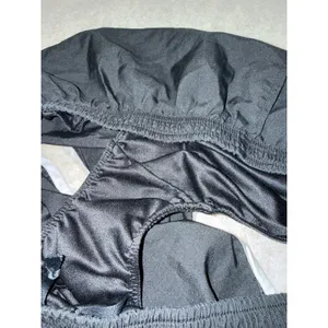 Nike Dri-FIT Tempo Running Shorts Black White Mesh Trim 716453-010 Womens Large thumbnail 6