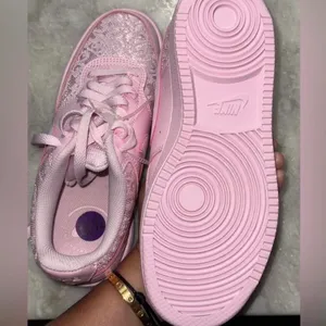 Nike Court Vision Low Shoes - Pink Lace Sneakers thumbnail 12