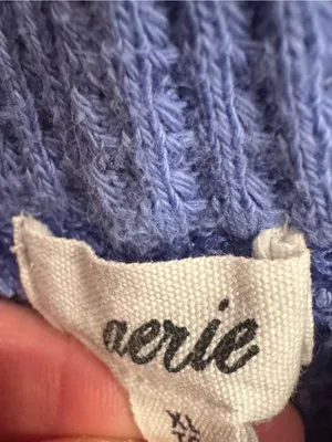 Aerie Waffle Knit Lounge Shorts | Soft Blue-Purple | Size XL thumbnail 3