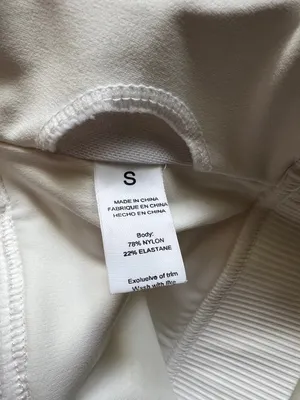 One Shoulder White Ribbed Seamless Crop Top Sculpting Minimalist Athleisure XS/S thumbnail 4