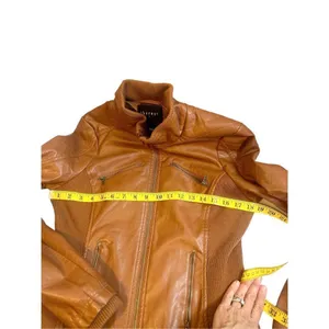 Therapy by Lane Crawford Women’s M Brown Faux Leather Moto Jacket thumbnail 9