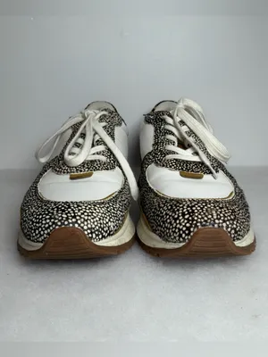 Madewell Sneakers Unisex Kickoff Trainer Leather Calf Hair Lace Up thumbnail 3