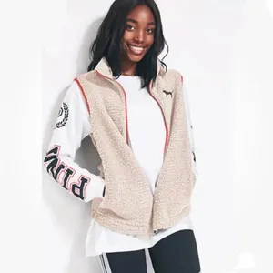 PINK Victoria’s Secret Sherpa Full Zip Fleece Vest. XS thumbnail 3